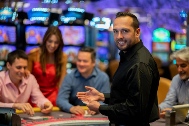 7evenluck Boom City live-dealer studio with HD camera setup and professional croupier
